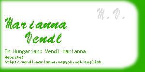 marianna vendl business card